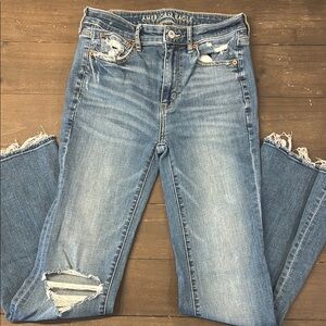 American Eagle Outfitters Blue Straight Leg Jeans